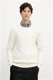 ΒΑΜΒΑΚΕΡΟ ΠΟΥΛΟΒΕΡ ΧΡΩΜΑ: ΑΣΠΡΟ, MW0MW33132 TOMMY HILFIGER