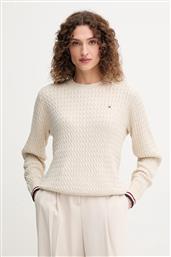 ΒΑΜΒΑΚΕΡΟ ΠΟΥΛΟΒΕΡ ΧΡΩΜΑ: ΜΠΕΖ, WW0WW44993 TOMMY HILFIGER