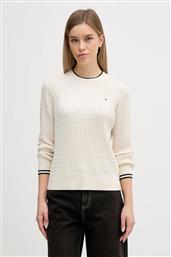 ΒΑΜΒΑΚΕΡΟ ΠΟΥΛΟΒΕΡ ΧΡΩΜΑ: ΜΠΕΖ, WW0WW44993 TOMMY HILFIGER