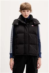 ΑΜΑΝΙΚΟ ΑΠΟ ΠΟΥΠΟΥΛΑ ΧΡΩΜΑ: ΜΑΥΡΟ, DW0DW21627 TOMMY JEANS