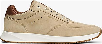 ΑΝΔΡΙΚΑ SUEDE SNEAKERS ΜΕ ΛΟΓΟΤΥΠΟ - FM0FM05690 ΜΠΕΖ TOMMY JEANS