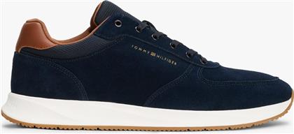 ΑΝΔΡΙΚΑ SUEDE SNEAKERS ΜΕ ΛΟΓΟΤΥΠΟ - FM0FM05690 ΜΠΛΕ ΣΚΟΥΡΟ TOMMY JEANS