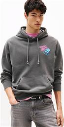 ΑΝΔΡΙΚΗ ΜΠΛΟΥΖΑ ΦΟΥΤΕΡ ΜΕ ΚΕΝΤΗΜΕΝΟ LETTERING REGULAR FIT - DM0DM21798 ΑΝΘΡΑΚΙ TOMMY JEANS