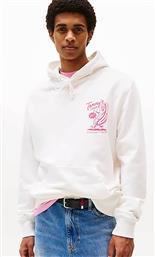 ΑΝΔΡΙΚΗ ΜΠΛΟΥΖΑ ΦΟΥΤΕΡ ΜΕ ΚΕΝΤΗΜΕΝΟ LETTERING REGULAR FIT - DM0DM21798 ΕΚΡΟΥ TOMMY JEANS