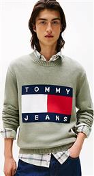 ΑΝΔΡΙΚΗ ΠΛΕΚΤΗ ΜΠΛΟΥΖΑ ΜΕ LOGO PRINT REGULAR FIT - DM0DM22105 ΛΑΔΙ TOMMY JEANS