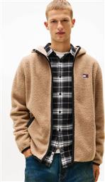 ΑΝΔΡΙΚΗ ΖΑΚΕΤΑ ΦΟΥΤΕΡ ΜΕ ΜΠΟΥΚΛΕ ΚΑΙ ΛΟΓΟΤΥΠΟ - DM0DM19224 ΜΠΕΖ TOMMY JEANS