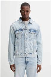 ΑΝΔΡΙΚΟ DENIM JACKET ΜΕ ΛΟΓΟΤΥΠΟ REGULAR FIT - DM0DM21242 DENIM BLUE TOMMY JEANS