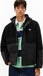 ΑΝΔΡΙΚΟ KACKET ΜΟΝΟΧΡΩΜΟ ΜΠΟΥΚΛΕ RELAXED FIT - DM0DM22066 ΜΑΥΡΟ TOMMY JEANS από το NOTOS