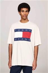 ΑΝΔΡΙΚΟ T-SHIRT LOGO PRINT OVERSIZED FIT - DM0DM19693 ΛΕΥΚΟ TOMMY JEANS