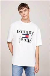 ΑΝΔΡΙΚΟ T-SHIRT ΜΕ ΛΟΓΟΤΥΠΟ OVERSIZED FIT - DM0DM20080 ΛΕΥΚΟ TOMMY JEANS