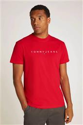 ΑΝΔΡΙΚΟ T-SHIRT ΜΕ ΛΟΓΟΤΥΠΟ REGULAR FIT - DM0DM20744 ΚΟΚΚΙΝΟ TOMMY JEANS