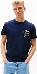 ΑΝΔΡΙΚΟ T-SHIRT ΜΕ ΛΟΓΟΤΥΠΟ REGULAR FIT - DM0DM20771 ΜΠΛΕ ΣΚΟΥΡΟ TOMMY JEANS