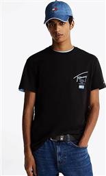 ΑΝΔΡΙΚΟ T-SHIRT ΜΕ ΛΟΓΟΤΥΠΟ REGULAR FIT - DM0DM21106 ΜΑΥΡΟ TOMMY JEANS από το NOTOS