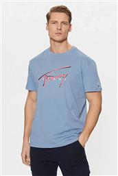 ΑΝΔΡΙΚΟ T-SHIRT ΜΕ ΛΟΓΟΤΥΠΟ REGULAR FIT - DM0DM21109 ΓΑΛΑΖΙΟ TOMMY JEANS