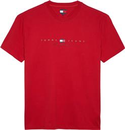 ΑΝΔΡΙΚΟ T-SHIRT ΜΕ ΛΟΓΟΤΥΠΟ REGULAR FIT - DM0DM21911 ΚΟΚΚΙΝΟ TOMMY JEANS