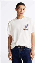 ΑΝΔΡΙΚΟ T-SHIRT ΜΕ ΛΟΓΟΤΥΠΟ RELAXED FIT - DM0DM20352 ΕΚΡΟΥ TOMMY JEANS