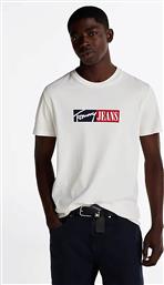 ΑΝΔΡΙΚΟ T-SHIRT ΜΕ ΛΟΓΟΤΥΠΟ SLIM FIT - DM0DM20365 ΕΚΡΟΥ TOMMY JEANS