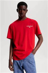 ΑΝΔΡΙΚΟ T-SHIRT ΜΕ ΛΟΓΟΤΥΠΟ ΣΤΟ ΣΤΗΘΟΣ ΚΑΙ ΣΤΟ ΠΙΣΩ ΜΕΡΟΣ CLASSIC FIT - DM0DM17712 ΚΟΚΚΙΝΟ TOMMY JEANS