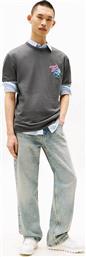 ΑΝΔΡΙΚΟ T-SHIRT ΜΕ PRINT REGULAR FIT - DM0DM21829 ΑΝΘΡΑΚΙ TOMMY JEANS