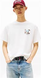 ΑΝΔΡΙΚΟ T-SHIRT ΜΕ PRINT RELAXED FIT - DM0DM21831 ΕΚΡΟΥ TOMMY JEANS