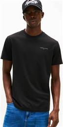 ΑΝΔΡΙΚΟ T-SHIRT ΜΟΝΟΧΡΩΜΟ ΜΕ ΛΟΓΟΤΥΠΟ SLIM FIT - DM0DM21780 ΜΑΥΡΟ TOMMY JEANS