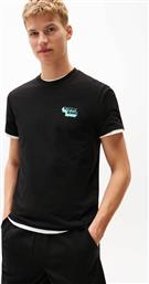 ΑΝΔΡΙΚΟ T-SHIRT ΜΟΝΟΧΡΩΜΟ SLIM FIT - DM0DM21539 ΜΑΥΡΟ TOMMY JEANS