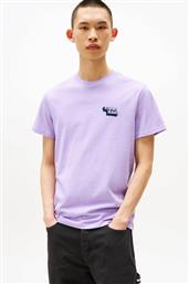 ΑΝΔΡΙΚΟ T-SHIRT ΜΟΝΟΧΡΩΜΟ SLIM FIT - DM0DM21539 ΒΙΟΛΕΤΙ TOMMY JEANS