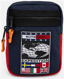 ΑΝΔΡΙΚΟ ΤΣΑΝΤΑΚΙ CROSSBODY ΜΕ CONTRAST ΛΕΠΤΟΜΕΡΕΙΑ ΚΑΙ LOGO PATCH - AM0AM12393 ΜΠΛΕ ΣΚΟΥΡΟ TOMMY JEANS