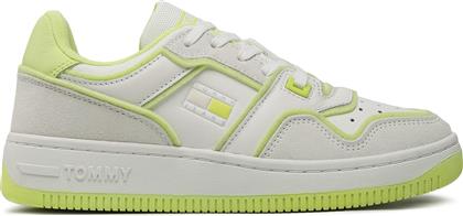 ΑΘΛΗΤΙΚΑ DECON BASKET LOW CUT EN0EN02084 ΛΕΥΚΟ TOMMY JEANS