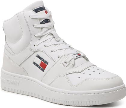 ΑΘΛΗΤΙΚΑ MID CUT BASKET EM0EM01164 ΛΕΥΚΟ TOMMY JEANS