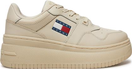 ΑΘΛΗΤΙΚΑ RETRO BASKET EN0EN02506 ΜΠΕΖ TOMMY JEANS