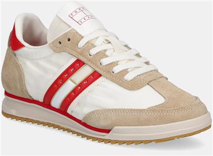 ΑΘΛΗΤΙΚΑ RETRO RUNNER CLEATED ΧΡΩΜΑ: ΜΠΕΖ, EN0EN02717 TOMMY JEANS