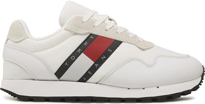 ΑΘΛΗΤΙΚΑ RETRO RUNNER ESS EM0EM01081 ΛΕΥΚΟ TOMMY JEANS