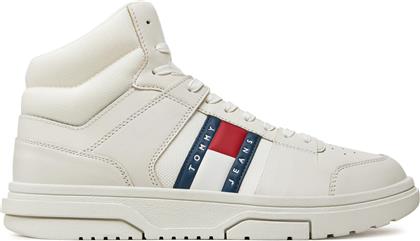 ΑΘΛΗΤΙΚΑ THE BROOKLYN MIX MAT MID EM0EM01458 ΛΕΥΚΟ TOMMY JEANS