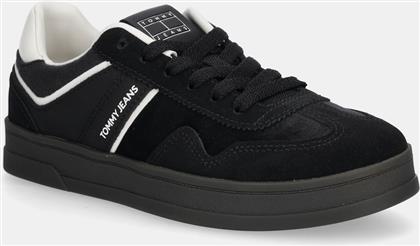 ΑΘΛΗΤΙΚΑ THE GREENWICH ΧΡΩΜΑ: ΜΑΥΡΟ, EN0EN02863 TOMMY JEANS