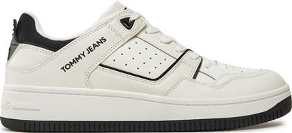 ΑΘΛΗΤΙΚΑ TJM BASKET RETRO CUPSOLE WL EM0EM01464 ΛΕΥΚΟ TOMMY JEANS