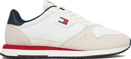 ΑΘΛΗΤΙΚΑ TJM EVA RUNNER LEATHER EM0EM01649 ΛΕΥΚΟ TOMMY JEANS