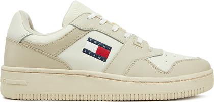 ΑΘΛΗΤΙΚΑ TJM RETRO BASKET ESS EM0EM01395 ΕΚΡΟΥ TOMMY JEANS