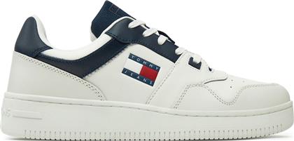 ΑΘΛΗΤΙΚΑ TJM RETRO BASKET ESS EM0EM01395 ΛΕΥΚΟ TOMMY JEANS