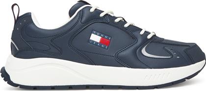 ΑΘΛΗΤΙΚΑ TJM RUNNER LEATHER EM0EM01621 ΣΚΟΥΡΟ ΜΠΛΕ TOMMY JEANS