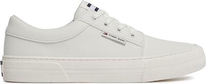 ΑΘΛΗΤΙΚΑ TJM VULC. SKATE DERBY ESS EM0EM01400 ΕΚΡΟΥ TOMMY JEANS