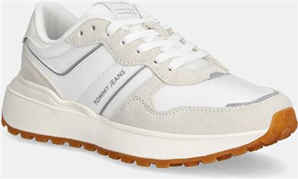 ΑΘΛΗΤΙΚΑ TJW CLEATED RUNNER ΧΡΩΜΑ: ΜΠΕΖ, EN0EN02788 TOMMY JEANS