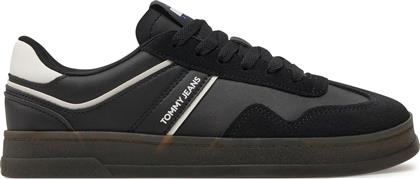 ΑΘΛΗΤΙΚΑ TJW COURT SNEAKER EN0EN02552 ΜΑΥΡΟ TOMMY JEANS