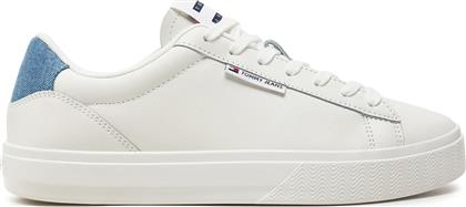 ΑΘΛΗΤΙΚΑ TJW CUPSOLE SNEAKER DENIM EN0EN02652 ΕΚΡΟΥ TOMMY JEANS