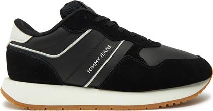 ΑΘΛΗΤΙΚΑ TJW EVA RETRO RUNNER EN0EN02771 ΜΑΥΡΟ TOMMY JEANS