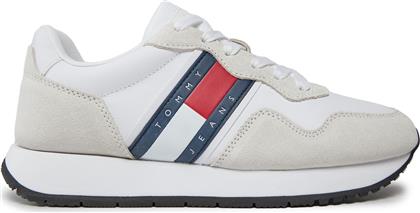 ΑΘΛΗΤΙΚΑ TJW EVA RUNNER MAT MIX ESS EN0EN02510 ΛΕΥΚΟ TOMMY JEANS