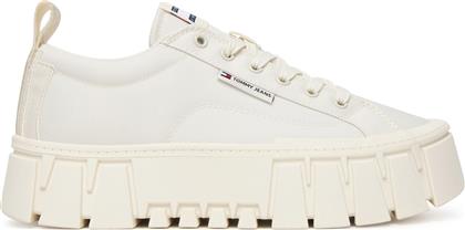 ΑΘΛΗΤΙΚΑ TJW FLATFORM CHUNKY SNEAKER EN0EN03036 ΕΚΡΟΥ TOMMY JEANS