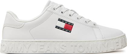 ΑΘΛΗΤΙΚΑ TJW LOGO OUTSOLE SNEAKER ESS EN0EN02703 ΛΕΥΚΟ TOMMY JEANS