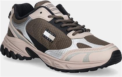 ΑΘΛΗΤΙΚΑ TJW OUTDOOR RUNNER ΧΡΩΜΑ: ΜΠΕΖ, EN0EN02859 TOMMY JEANS