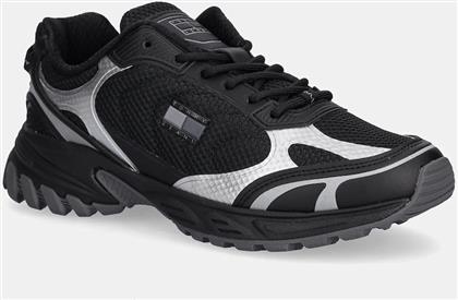ΑΘΛΗΤΙΚΑ TJW OUTDOOR RUNNER ΧΡΩΜΑ: ΜΑΥΡΟ, EN0EN02859 TOMMY JEANS